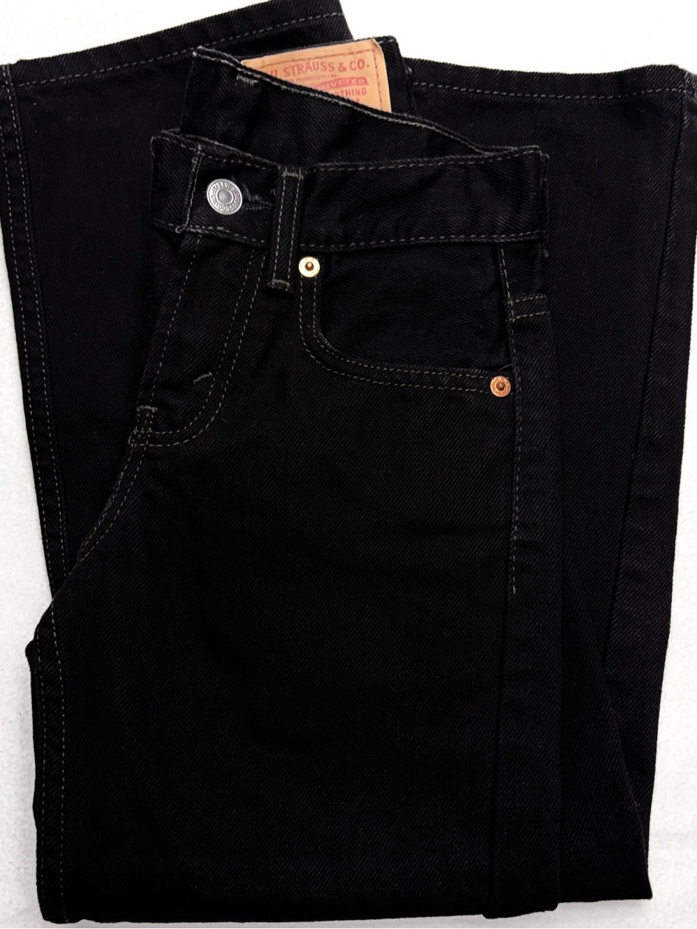 Levi’s 550 Relaxed Fit Jeans Kids 8 Slim Black Cotton Denim